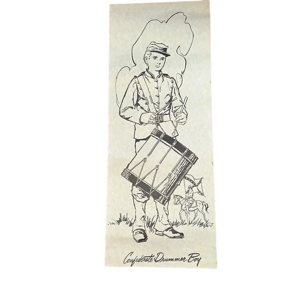 Sperry 1967 Print art Confederate Drummer Boy  Infantryman US Military Historica